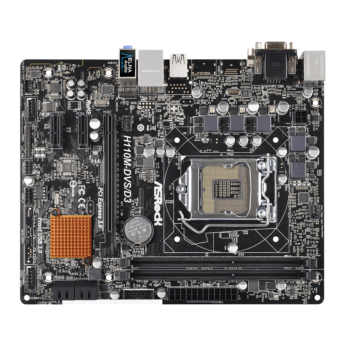 Asrock h110m dvs подключение