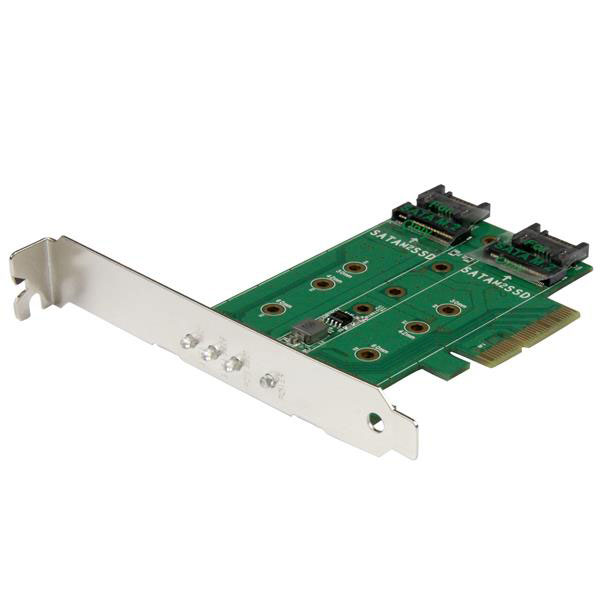 Adaptateur StarTech PCI Express x4 vers SSD M.2 PCIe - Carte d