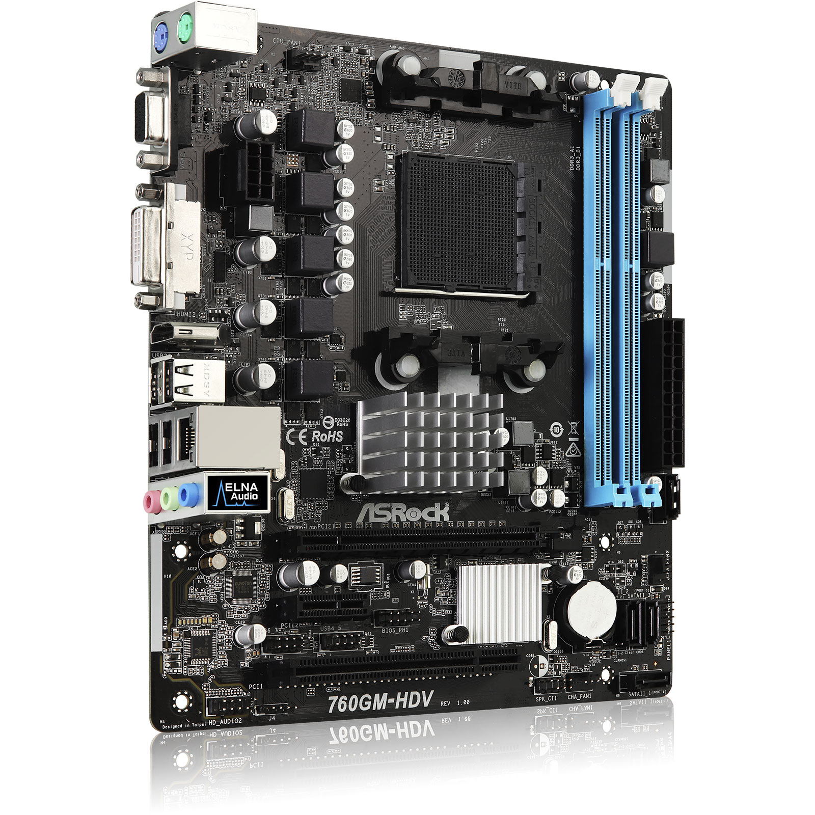 Какие процессоры поддерживает материнская плата asrock 760gm hdv