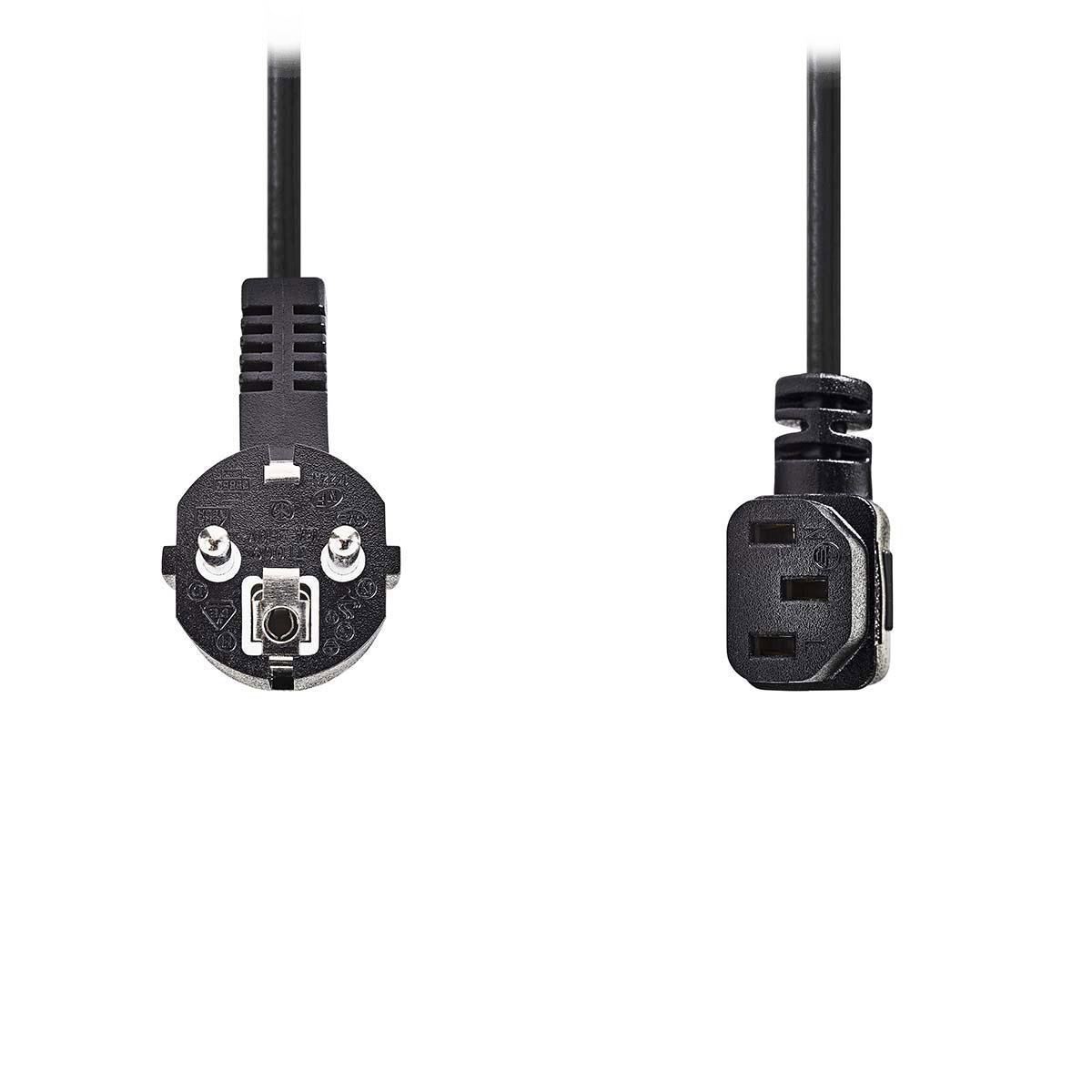 Nedis Câble d'alimentation coudé pour PC, moniteur et onduleur noir - 10  mètres pas cher - HardWare.fr