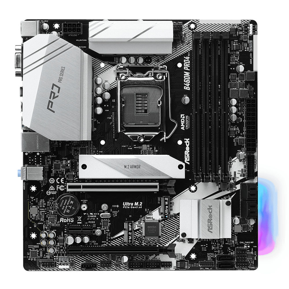 Asrock b460m pro4 какие процессоры поддерживает