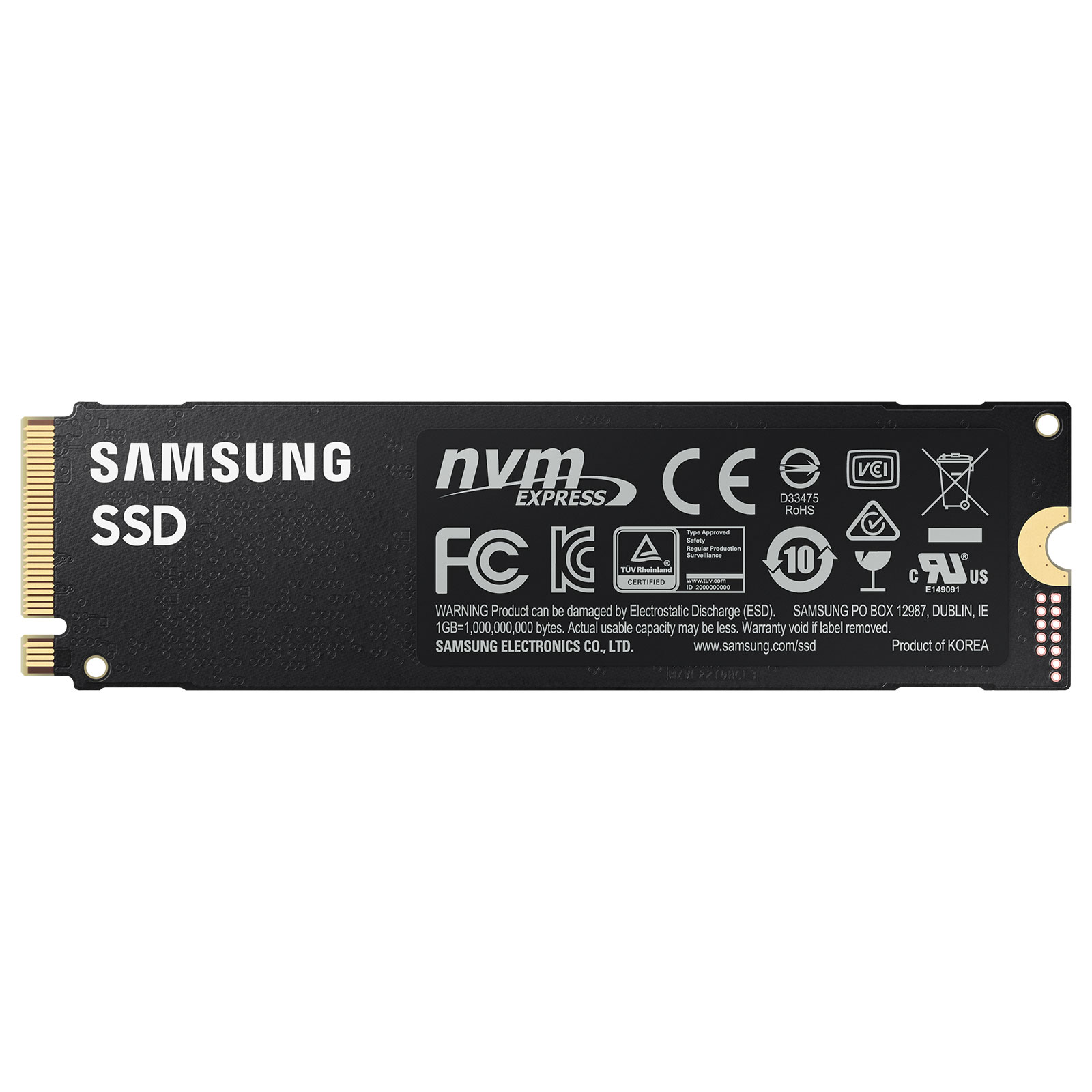 Samsung Ssd 980 Pro M 2 Pcie Nvme 500 Go Pas Cher Hardware Fr