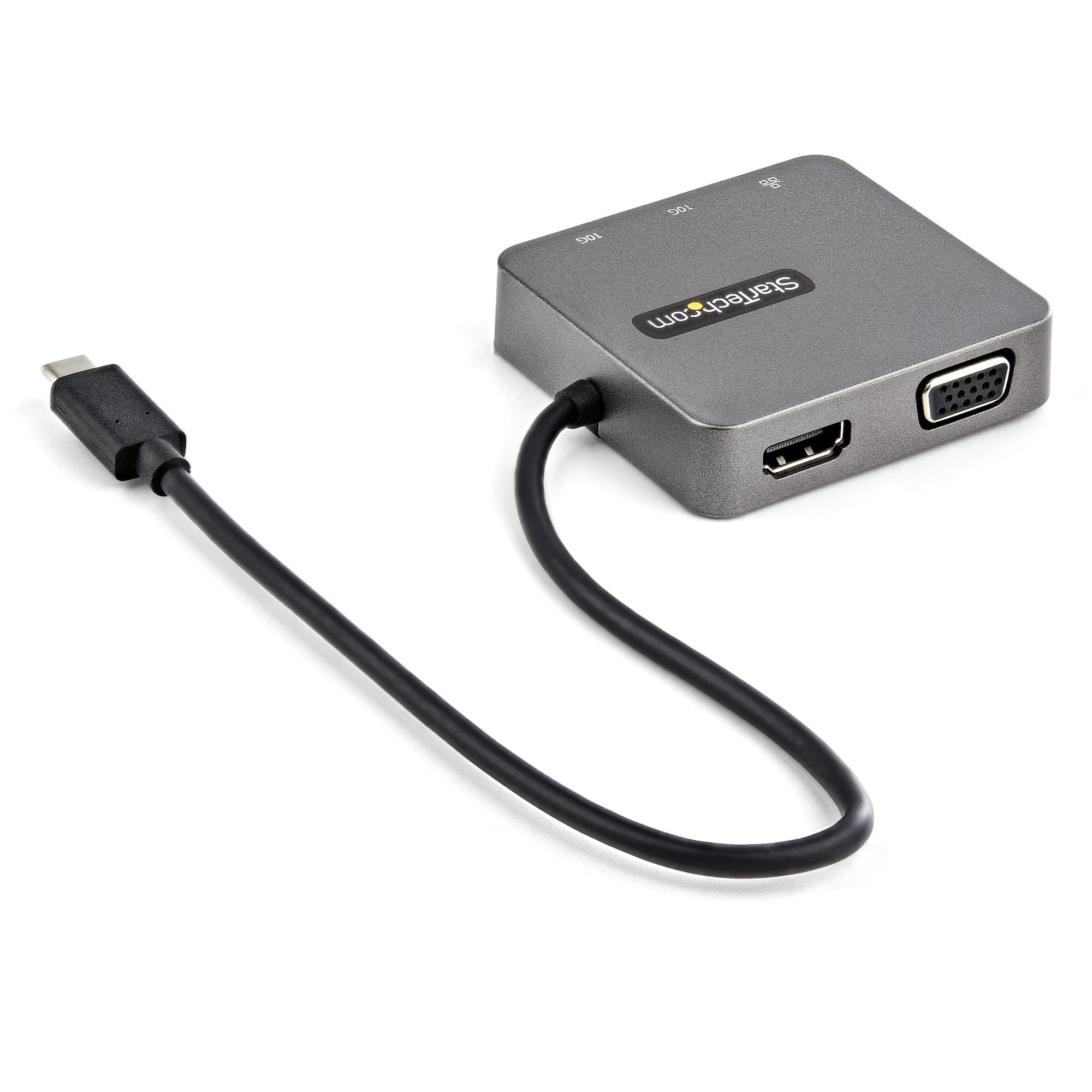 StarTech.com Station d'accueil / Adaptateur multiport USB-C/HDMI/VGA/GbE pour  ordinateur portable pas cher - HardWare.fr