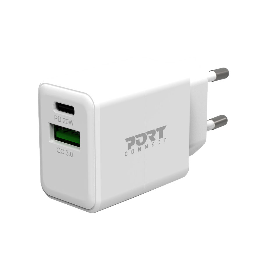 PORT Connect Chargeur Secteur Combo 120W - 2x 100W + 1x 30W USB-C Power  Delivery / 1x USB-A pas cher - HardWare.fr