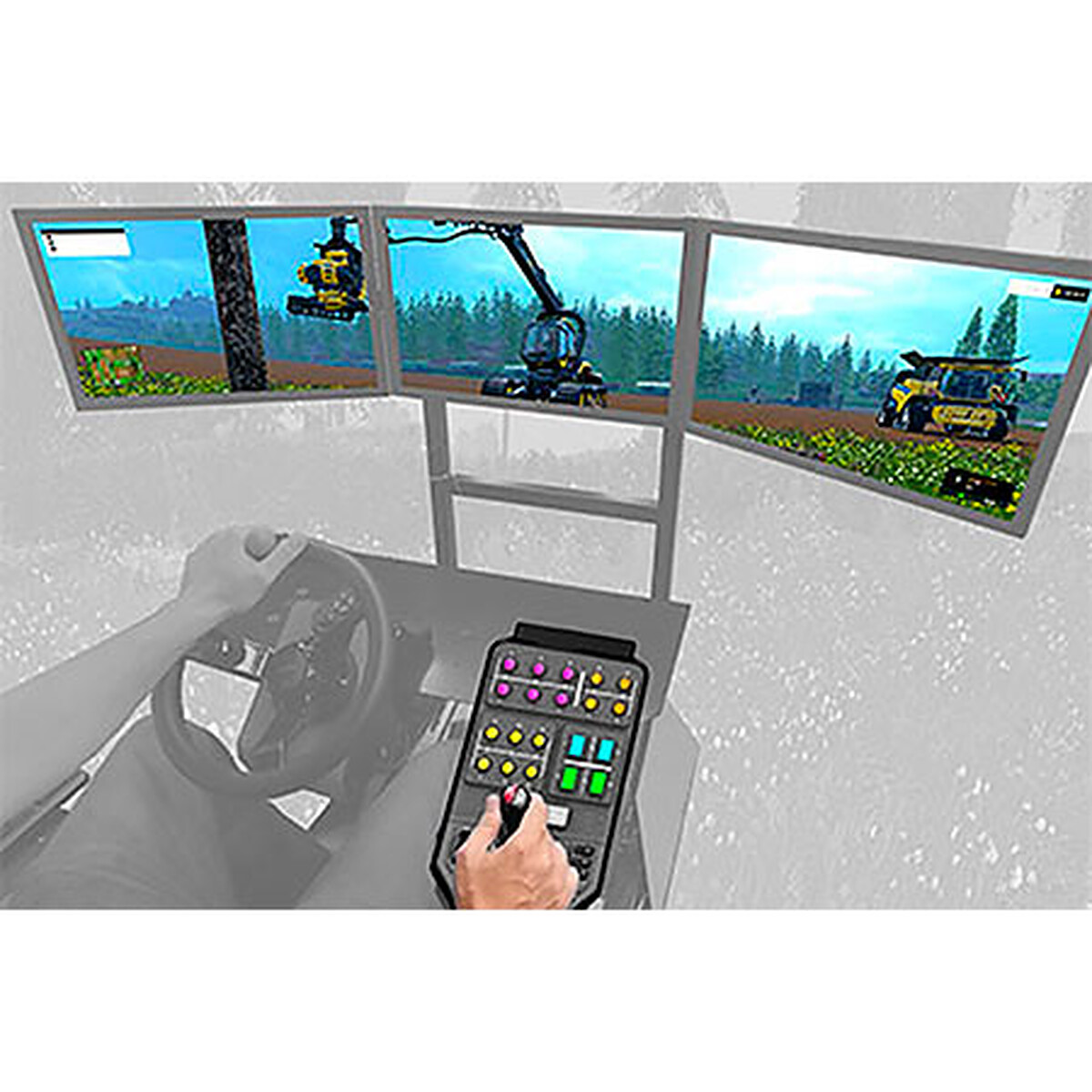 Pack volant + pédalier Farming simulator pas cher 