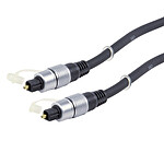 Cordon audio numérique optique Toslink haute qualité mâle/mâle (1.5 mètre) pas cher