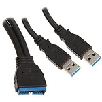 BitFenix Adaptateur 20 broches vers 2 ports USB 3.0 pas cher