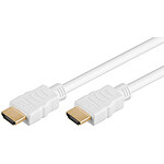 Cordon High Speed HDMI with Ethernet Blanc (0.5 mètre) pas cher