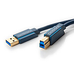 Clicktronic Câble USB 3.0 Type AB (Mâle/Mâle) - 1.8 m pas cher