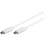 Câble USB 3.1 Type C (Mâle/Mâle) Blanc - 0.5 m pas cher