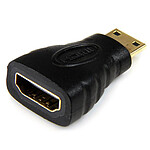 StarTech.com Adaptateur mini HDMI vers HDMI 1.4 4K 30Hz - F/M - Connecteurs plaqués or - Noir pas cher