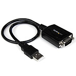 StarTech.com Câble adaptateur USB vers série DB9 RS232 - Mémorisation de port COM - M/M - 0.3 m pas cher