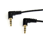 StarTech.com Câble audio stéréo Slim 3,5 mm avec 2 angles droits - M/M - 30 cm pas cher