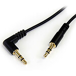 StarTech.com Câble audio stéréo Slim 3,5 mm avec 1 angle droit - M/M - 30 cm pas cher