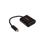 StarTech.com Adaptateur USB-C vers DisplayPort 1.4 HBR2 4K 60Hz/8K 30Hz - Compatible Thunderbolt 3 - Noir pas cher