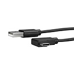 StarTech.com Câble USB 2.0 Type-A vers USB 2.0 Type-C à angle droit - M/M - 1 m pas cher