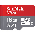 SanDisk Ultra Android microSDHC pour smartphone 16 Go + Adaptateur SD pas cher