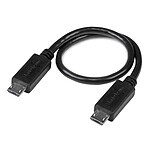 StarTech.com Câble USB OTG micro USB vers micro USB - M/M - 20 cm pas cher