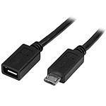 StarTech.com Rallonge Micro USB 2.0 Type BB - M/F - 0.5 m - Noir pas cher