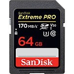 SanDisk Carte mémoire SDXC Extreme PRO UHS-I U3 64 Go pas cher