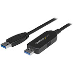 StarTech.com Câble USB 3.0 de transfert de données pour Mac et Windows - M/M - 2 m - Noir pas cher