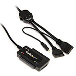 StarTech.com Câble adaptateur/Convertisseur USB 2.0 vers disque dur SATA/IDE de 2,5/3,5" - Noir pas cher