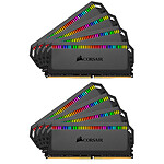 Corsair Dominator Platinum RGB 128 Go (8x 16Go) DDR4 3600 MHz CL18 pas cher