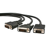 StarTech.com Câble répartiteur en Y / Splitter vidéo DVI vers DVI et VGA - M/M - 1,8m pas cher