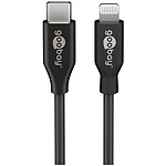 Goobay Câble Lightning to USB-C (M/M) - 2M - Noir pas cher
