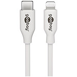 Goobay Câble Lightning to USB-C (M/M) - 1M - Blanc pas cher