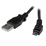 StarTech.com Câble USB 2.0 A mâle / micro USB B mâle coudé 90° vers le haut - 2 m - Noir pas cher