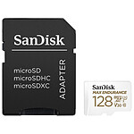 SanDisk Max Endurance microSDXC UHS-I U3 V30 128 Go + Adaptateur SD pas cher