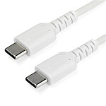 StarTech.com Câble USB-C vers USB-C de 1 m - Blanc pas cher