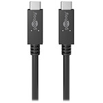 Goobay Câble USB 3.2 Gen. 2x2 Type C (M/M) - Power Delivery - 0.5 m pas cher