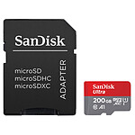 SanDisk Ultra microSD UHS-I U1 200 Go + Adaptateur SD pas cher