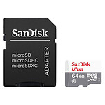 SanDisk Ultra microSDXC 64 Go + adaptateur SD pas cher