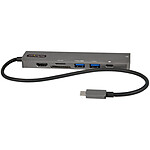 StarTech.com Adaptateur multiport USB-C - Lecteur de carte mémoire microSD/SD - Power Delivery 100 W pas cher