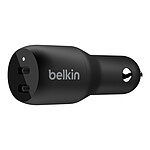 Belkin Boost Charge Chargeur de voiture 2 ports USB-C PD (36W) sur prise allume-cigare (Noir) pas cher
