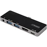 StarTech.com Adaptateur multiport USB-C vers HDMI 4K 60 Hz, Hub 3 ports USB 3.0, Audio et Power Delivery 100W pas cher