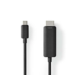 Nedis Adaptateur USB-C vers HDMI 1 m Noir pas cher