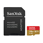 SanDisk Extreme microSDXC UHS-I U3 128 Go + Adaptateur SD pas cher