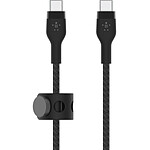 Belkin Boost Charge Pro Flex Câble silicone tressé USB-C vers USB-C (Noir) - 1 m pas cher