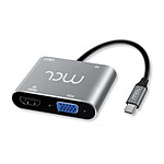 MCL Station d'accueil USB-C vers HDMI 4K ou VGA avec 1x port USB-A 3.0 + 1 port USB-C PD 60W pas cher
