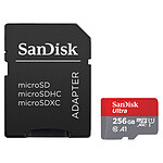 SanDisk Ultra microSD UHS-I U1 256 Go 150 Mo/s + Adaptateur SD pas cher