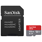 SanDisk Ultra microSD UHS-I U1 512 Go 150 Mo/s + Adaptateur SD pas cher