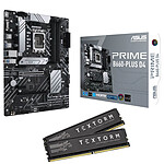 ASUS PRIME B660-PLUS D4 + Textorm 16 Go (2 x 8 Go ) DDR4 3600 MHz CL18 pas cher