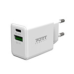 PORT Connect Chargeur Secteur Combo USB-C Power Delivery / USB-A pas cher