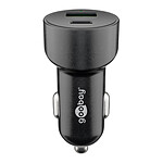 Goobay Chargeur de voiture USB-A/USB-C PD (48 W) sur prise allume-cigare (Noir) pas cher