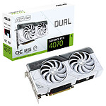 ASUS Dual GeForce RTX 4070 White OC Edition 12GB pas cher
