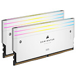Corsair Dominator Titanium DDR5 RGB 64 Go (2 x 32 Go) 6000 MHz CL30 - Blanc pas cher